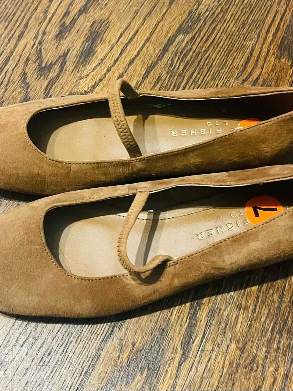 Marc Fisher Chestnut Suede Mary Jane Flats